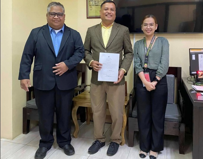 The oath-taking ceremony for the promotion of DepEd Dapitan City Division personnel